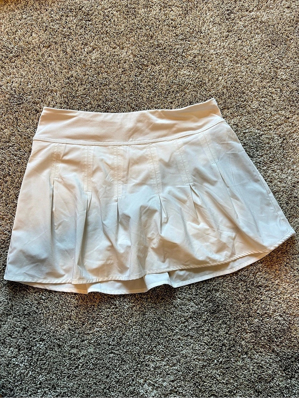 Athleta Match Point Pleated Skort Athletic Shorts White Small